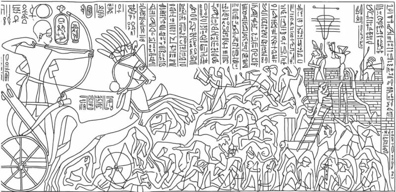 Battle of Kadesh illustration showing ancient conflict and negotiation strategy insights