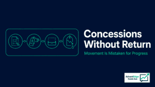 Concession control in negotiation showing movement without return under buyer pressure